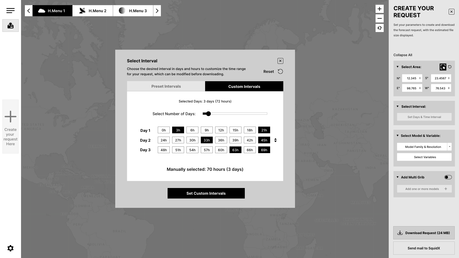 SELECT DAYS & TIME INTERVAL - CUSTOM INTERVAL